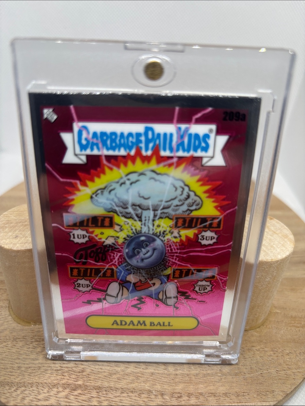 Garbage Pail Kids Adam Ball Collectible Card — Bright Pink Artwork